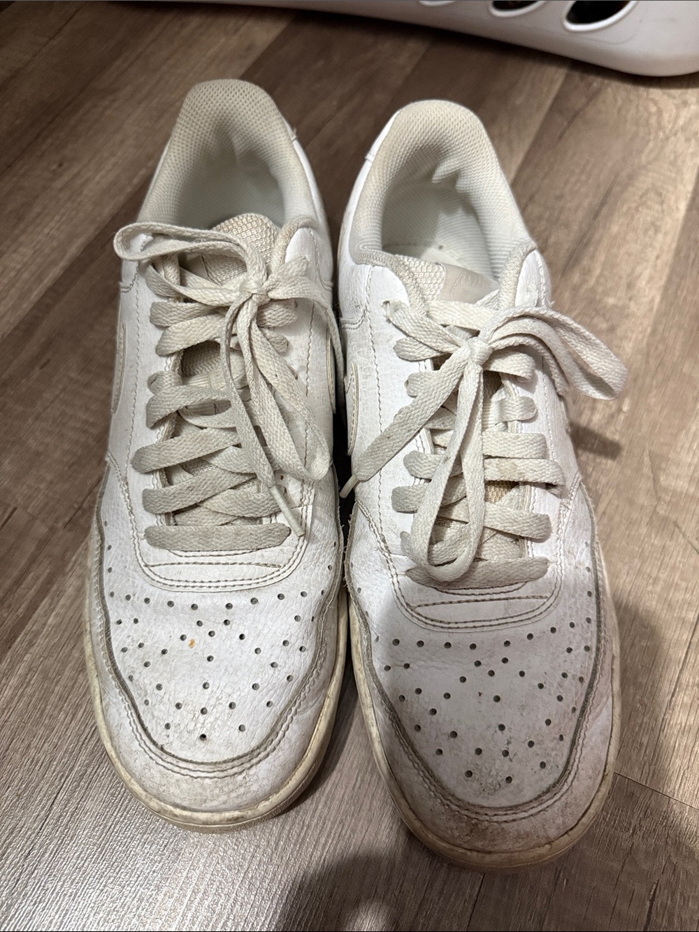 Nike White Low-Top Lace-Up Sneakers